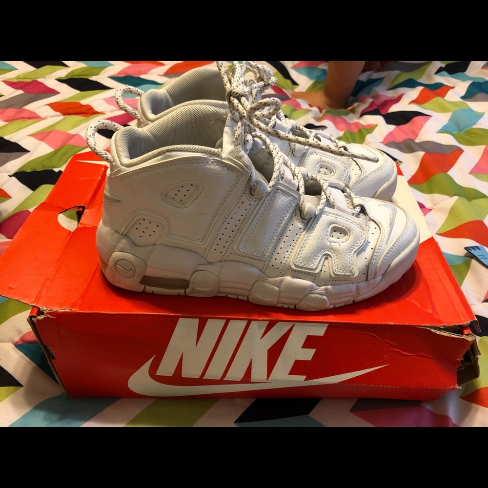 Nike Uptempo white size 6.5